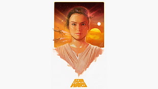 Star Wars character poster, Star Wars, Jedi, Rey
