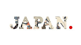 Japan logo, Japan, typography, artwork