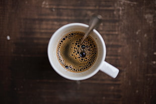 white ceramic mug, Coffee, Espresso, Cup HD wallpaper