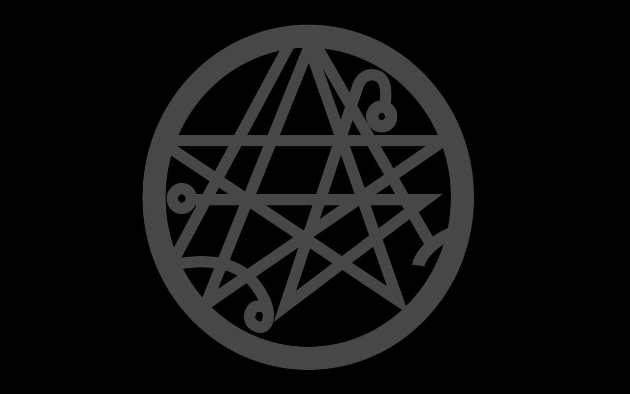 round star white logo, Morbid Angel