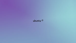 Ubuntu text on gray background HD wallpaper