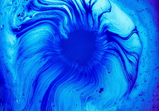 Paint, Blue, Gradient, HD