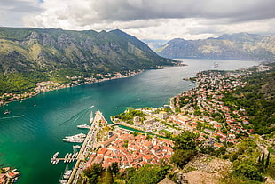 village and body of water, Montenegro, city, Kotor (town) HD wallpaper