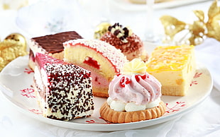 assorted pastries on white ceramic plate