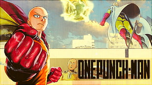 One Punch Man illustration, manga, Saitama, One-Punch Man HD wallpaper