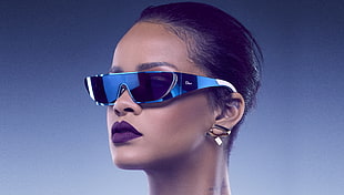 Rihanna Fenty wearing sunglasses HD wallpaper