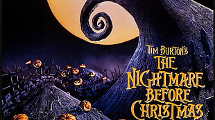 The Nightmare Before Christmas by Tim Burton's cover, The Nightmare Before Christmas, Tim Burton, claymation, pumpkin