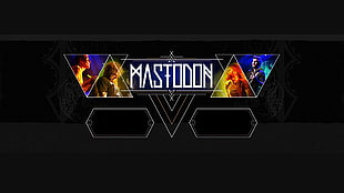 Mastooon logo, Mastodon, metal, digital art, music