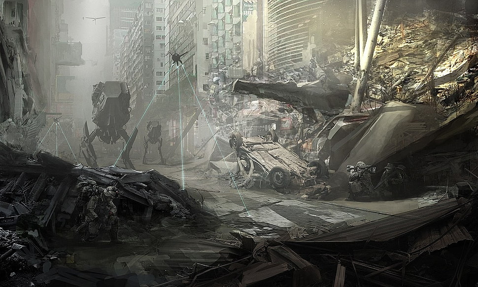 black and gray car interior, apocalyptic HD wallpaper