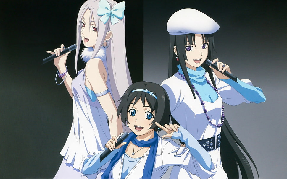 anime girls character illustration HD wallpaper