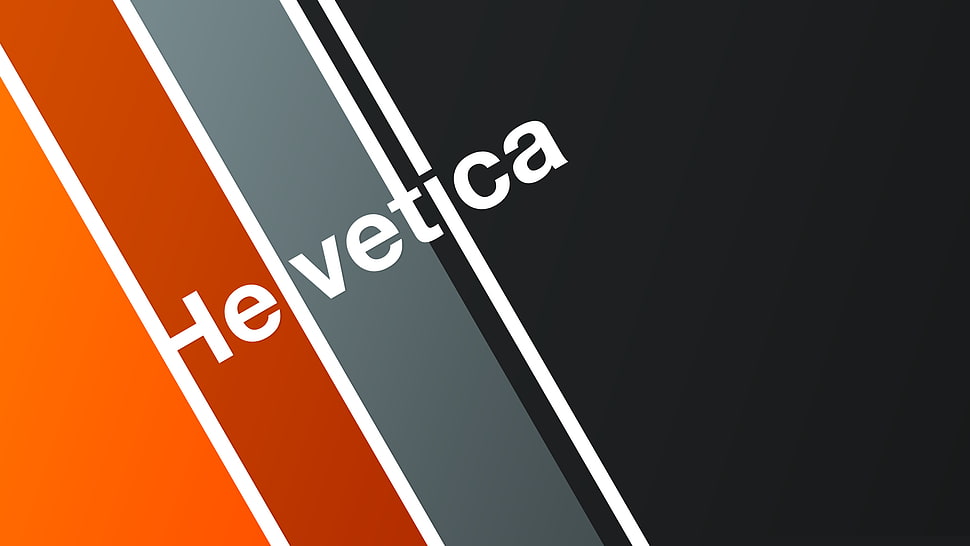 Helvitca text on black, red, and gray background, digital art, typography, helvetica HD wallpaper