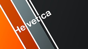 Helvitca text on black, red, and gray background, digital art, typography, helvetica