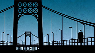 Metal Gear Solid 2 poster, Metal Gear Solid , Metal Gear Solid 2, video games, Metal Gear HD wallpaper