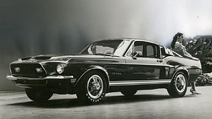 black Ford Mustang, car, Shelby, Ford Mustang, fastback HD wallpaper