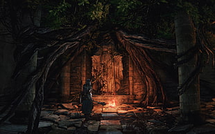 gray statue photo, Dark Souls II HD wallpaper