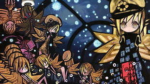 yellow hair man anime character illustration HD wallpaper