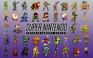 Super Nintendo poster HD wallpaper