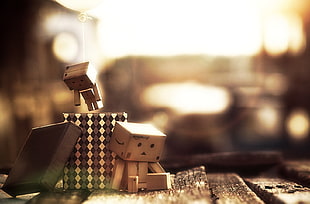 two Amazon boxes, Danbo