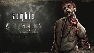 Zombie digital wallpaper