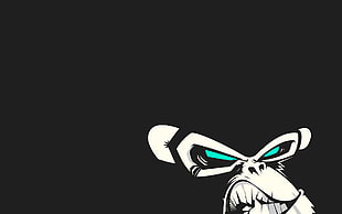 white monkey illustration