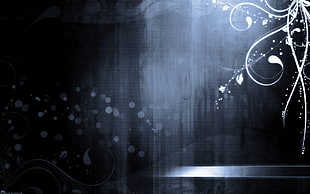 black and white digital wallpaper
