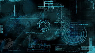 flat screen TV, technology, digital art