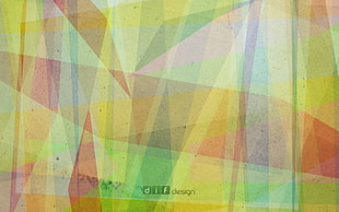 green, pink and yellow dif design abstract illustration