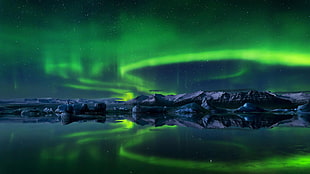 aurora borealis HD wallpaper