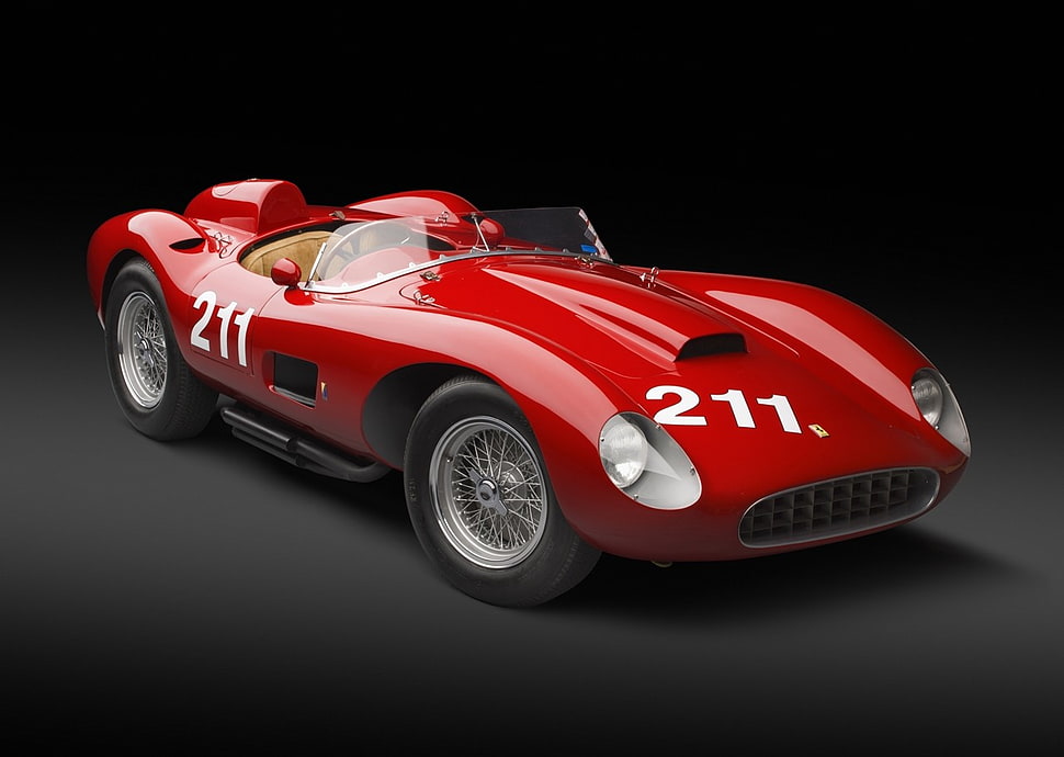 red and white car bed frame, Ferrari, Testa Rossa, Ferrari 250, 1957 Ferrari HD wallpaper