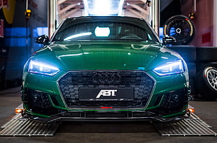 green Audi car, Audi RS 5-R Coupe, ABT Sportsline, 2018