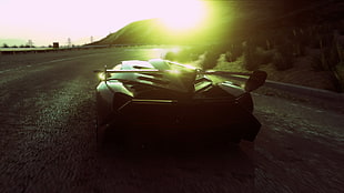 green and black RC car, car, Driveclub, racing, Lamborghini Veneno HD wallpaper