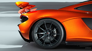 orange car wallpaper, McLaren P1, car