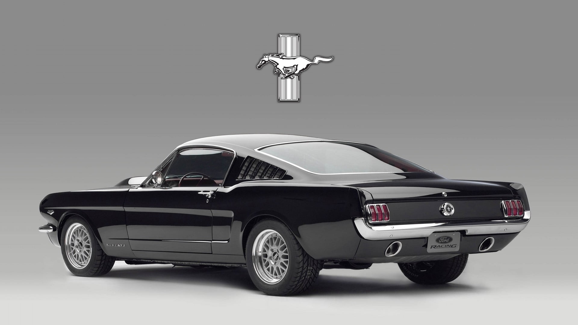 Black Ford Mustang Coupe Hd Wallpaper Wallpaper Flare