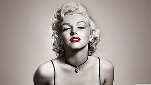 Marilyn Monroe portrait photo, Marilyn Monroe, blonde, actress
