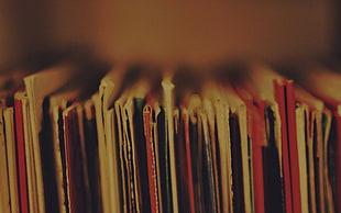 pile of folder, music, rock & roll, vinyl, album covers