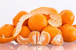 bunch of Orange fruits HD wallpaper