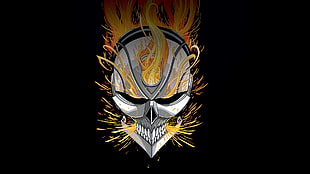 Hallow Ichigo mask digital wallpaper, Marvel Comics, Ghost Rider, Robbie  Reyes, skull