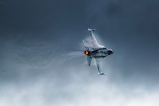 gray military aircraft wallpaper, military, General Dynamics F-16 Fighting Falcon HD wallpaper