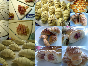 bunch of Spanish bread photo collage