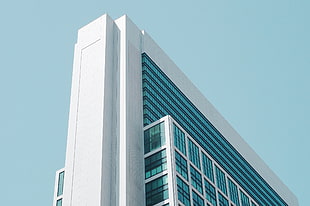 white concrete high-rise building, city