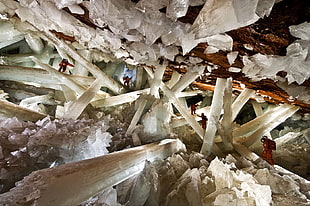 Mexico, cave, Cueva de los Cristales, Naica HD wallpaper