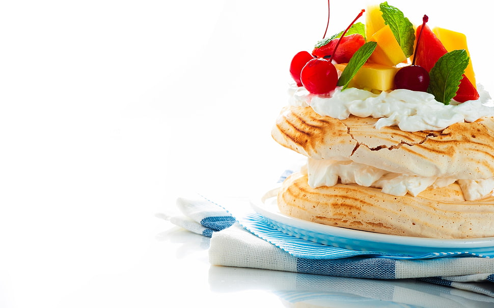 Cake,  Cream,  Fruit,  Cherry HD wallpaper