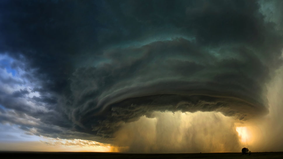 cloudy sky, tornado HD wallpaper
