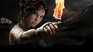 Tomb Raider illustration, Lara Croft