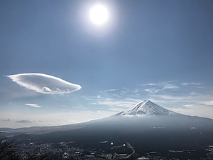 Mount Fuji, nature, landscape, sky