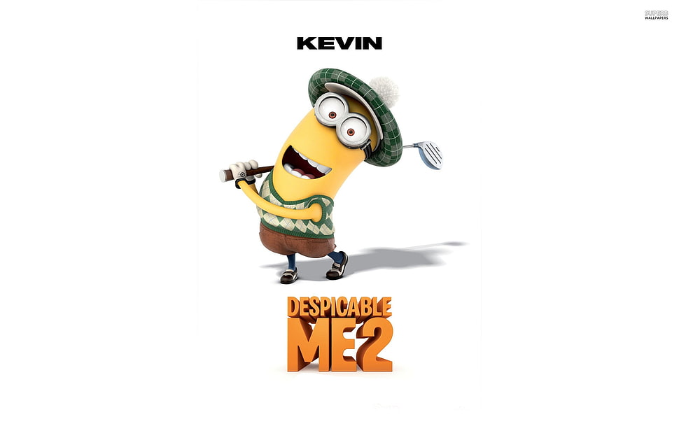 Minion Kevin illustration, Despicable Me, minions, beach, animated movies HD wallpaper
