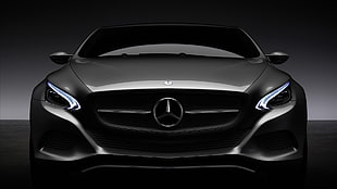 black Mercedes-Benz car, Mercedes-Benz, car