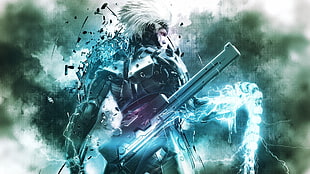 video game screenshot, Metal Gear Rising: Revengeance, video games HD wallpaper