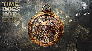 Time Does Not Exist digital wallpaper, artwork, fantasy art, time, clocks