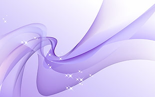 purple wave with glitters effects HD wallpaper